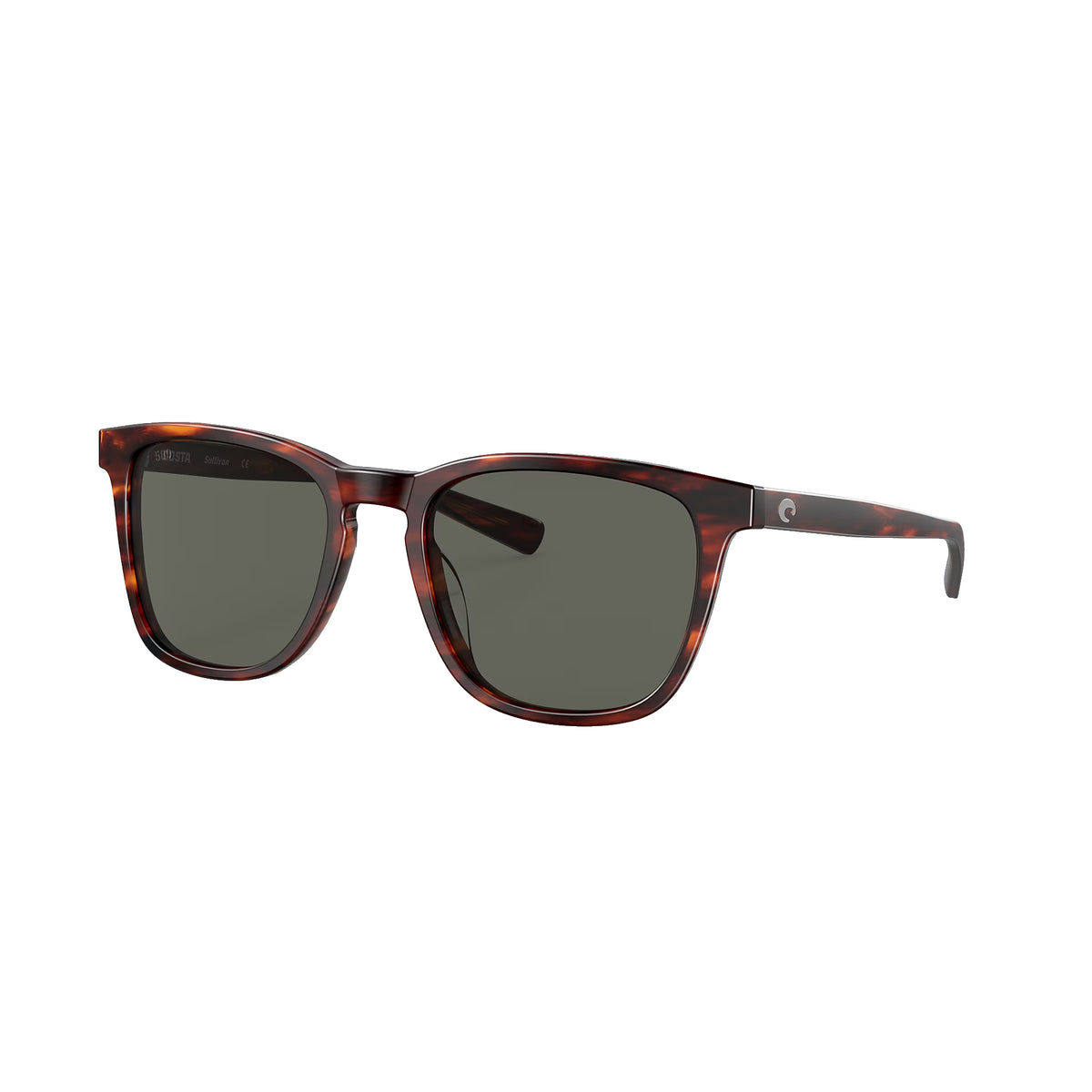 Costa Del Mar Sullivan Polarized Sunglasses MatteTortoise Gray 580G