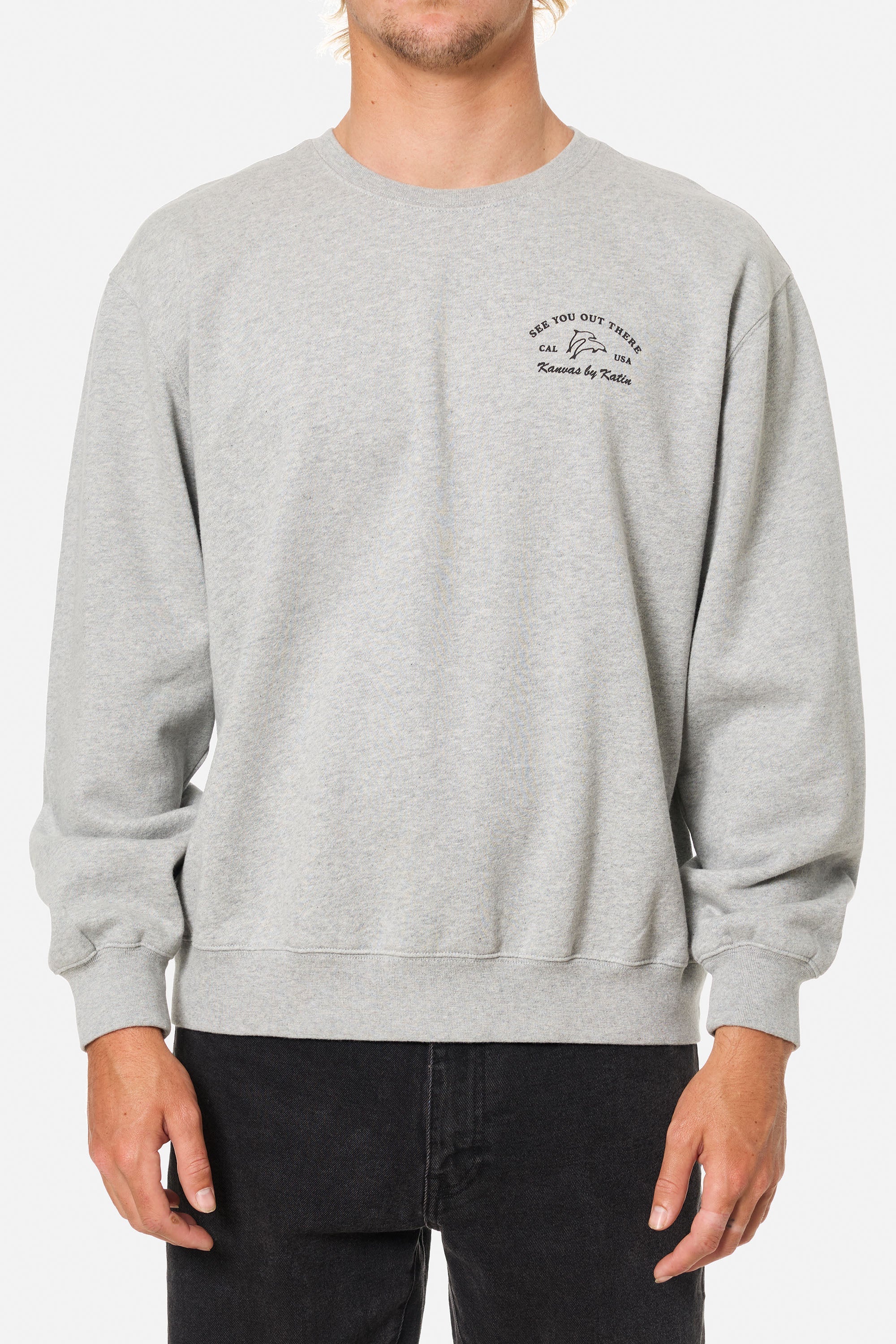KATIN BREACH CREWNECK HEATHER GRAY(HTGR) XL
