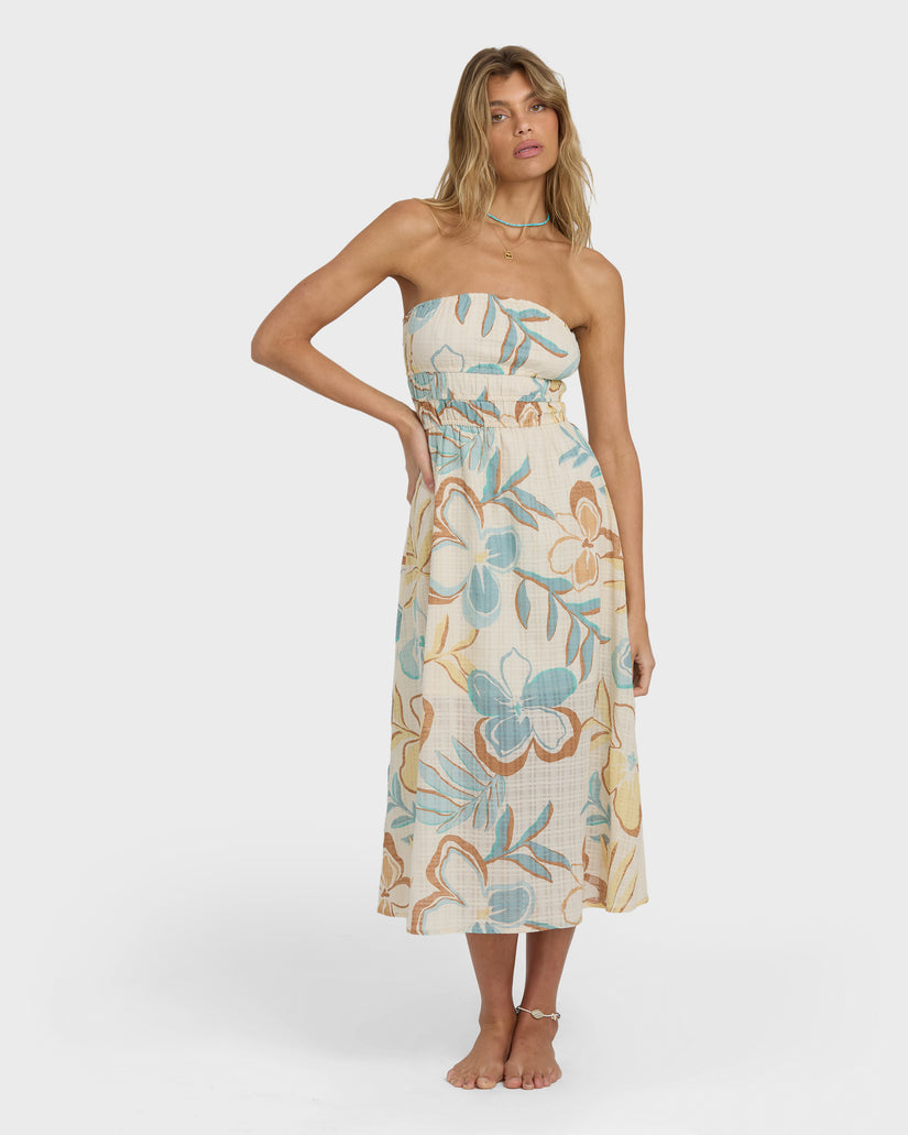 Billabong In The Sky Midi Dress WCP-WHITE CAP S