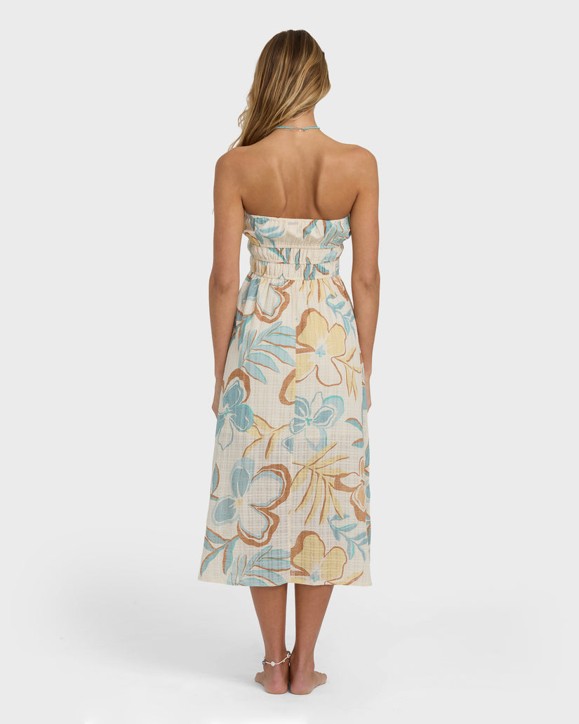 Billabong In The Sky Midi Dress WCP-WHITE CAP L