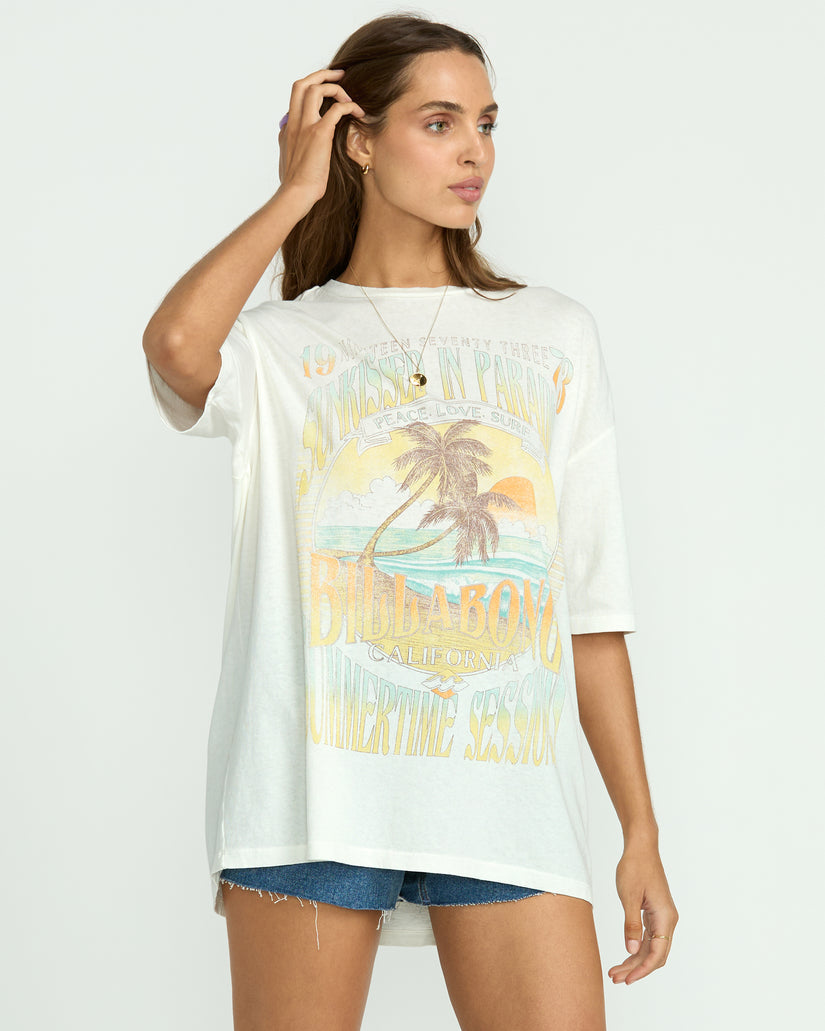 BILLABONG SUNSET MINDSET SS TEE SCS-STENCIL WASH L