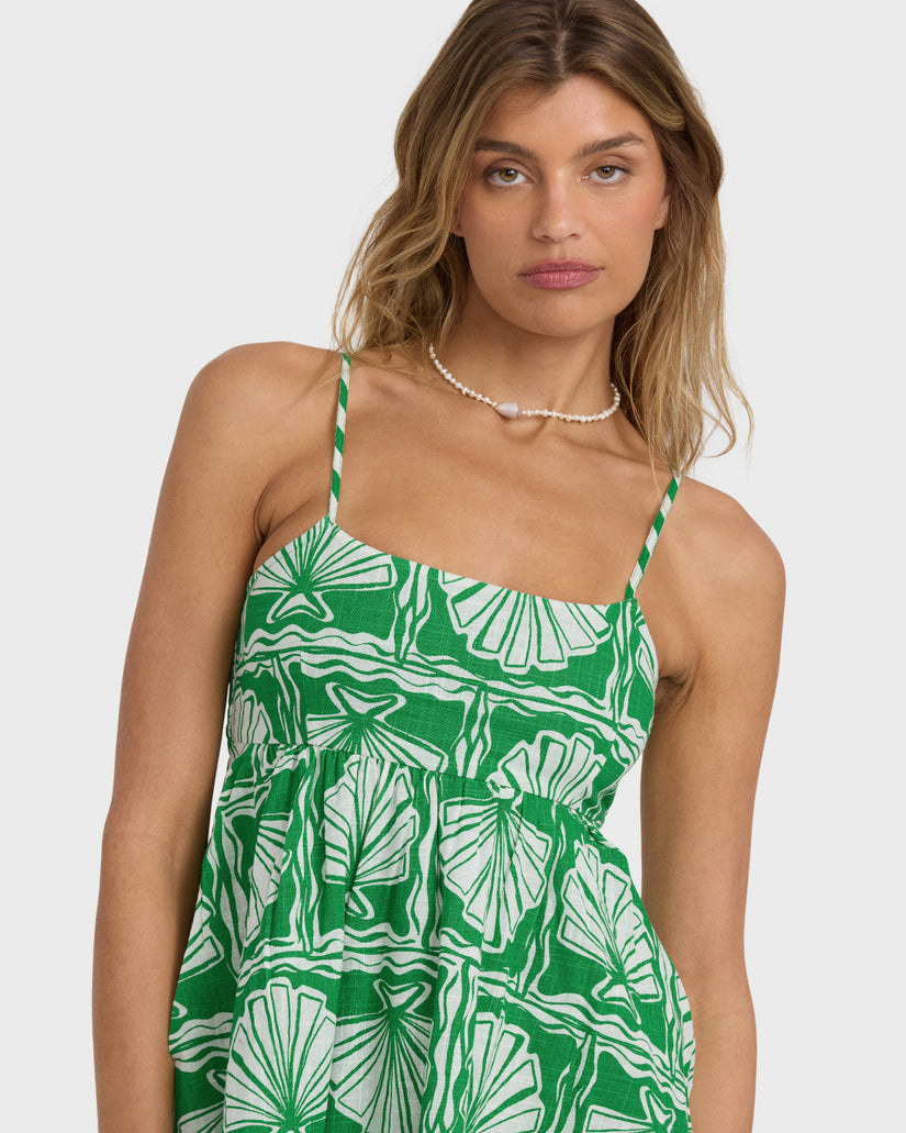 BILLABONG SEA SHELL MINI DRESS KELP M