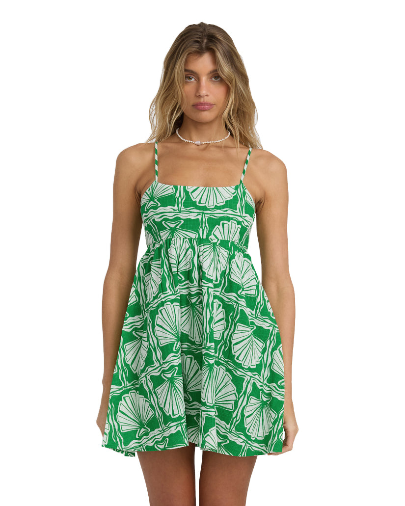 BILLABONG SEA SHELL MINI DRESS KELP M