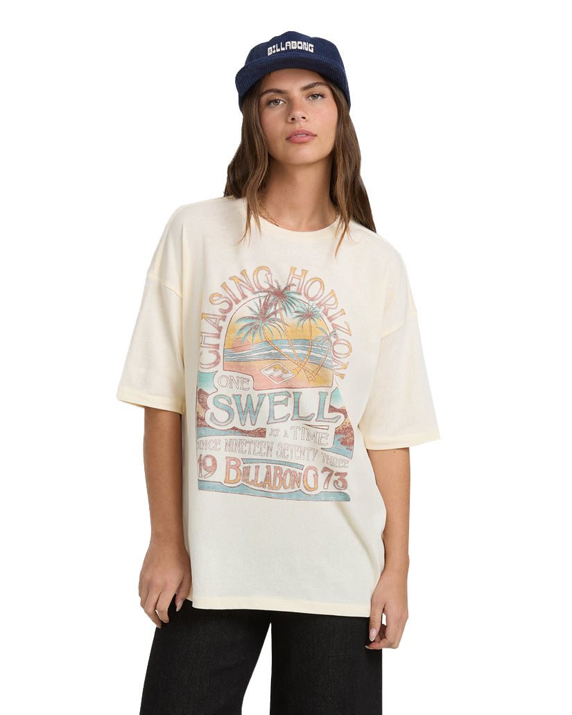 BILLABONG THE SUN RISES SS TEE WCP-WHITE CAP S