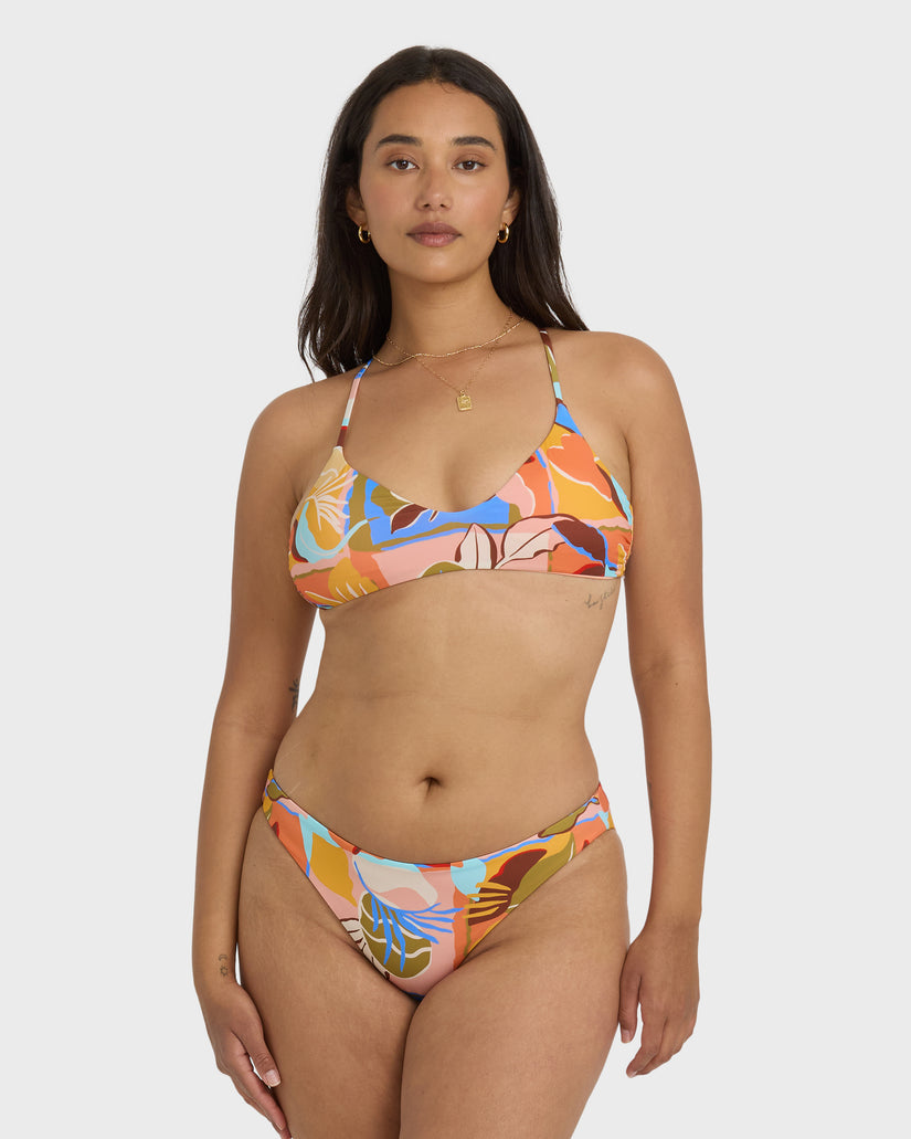 BILLABONG LEI DAZE V BRALETTE X BACK MUL-MULCH L