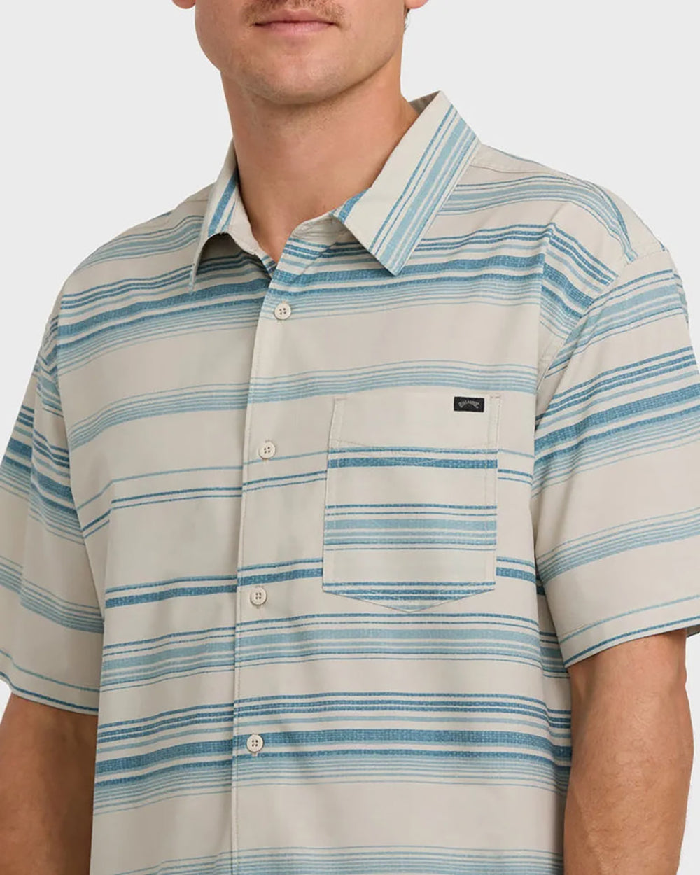 Billabong All Day Stripe SS Woven DYB-DRY BLUE WASH M