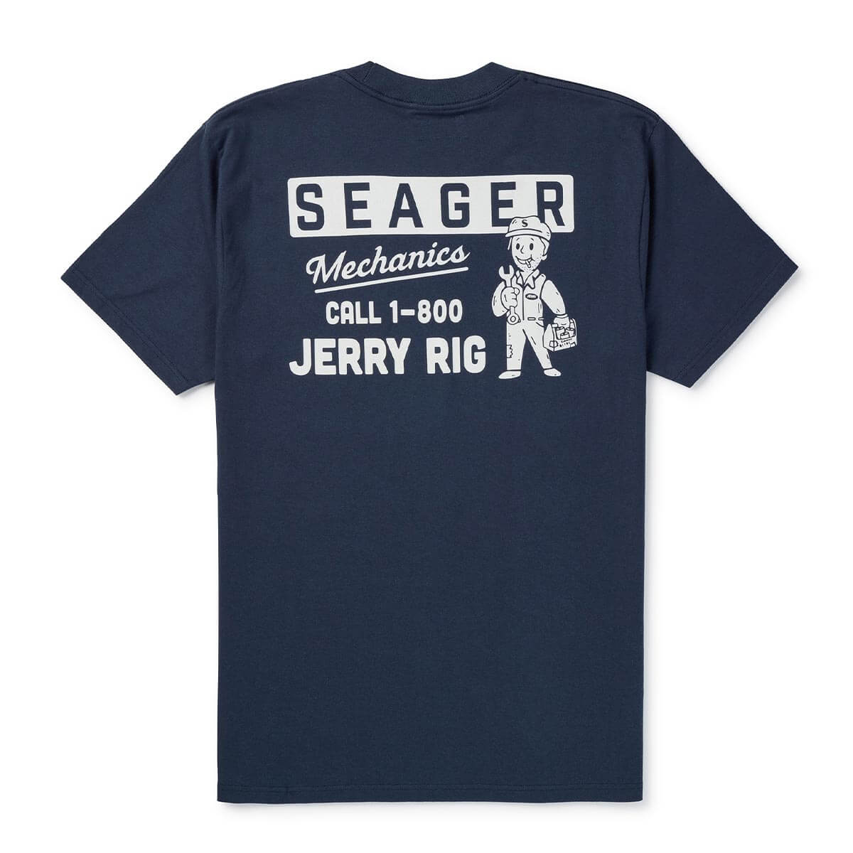Seager Jerry Rig SS Tee Navy S