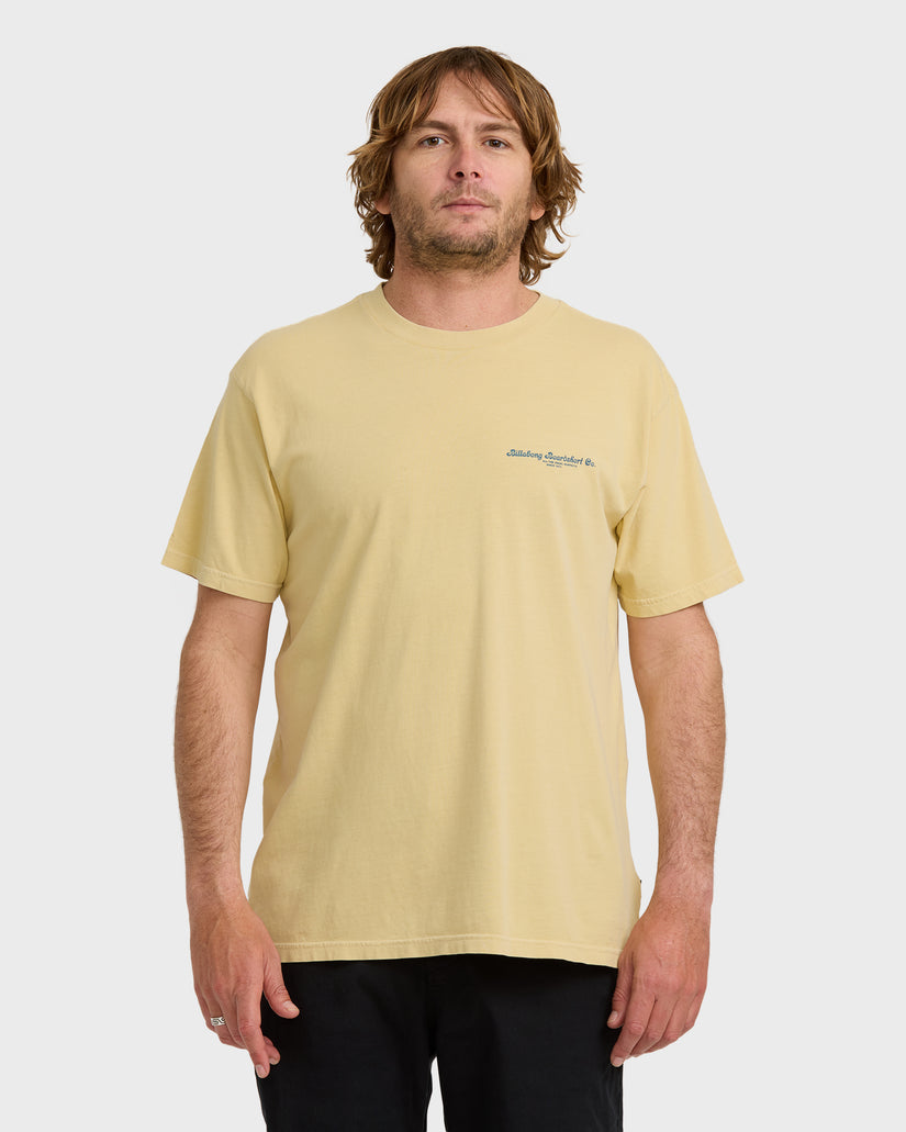 BILLABONG SUSPECTS PREMIUM WW SS GYL-GOLDEN YELLOW M