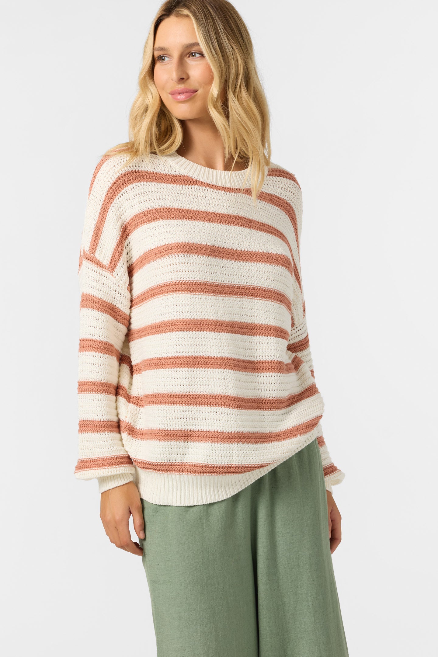 O'Neill Kirsley Long Sleeve Sweater WWH-Winter White M