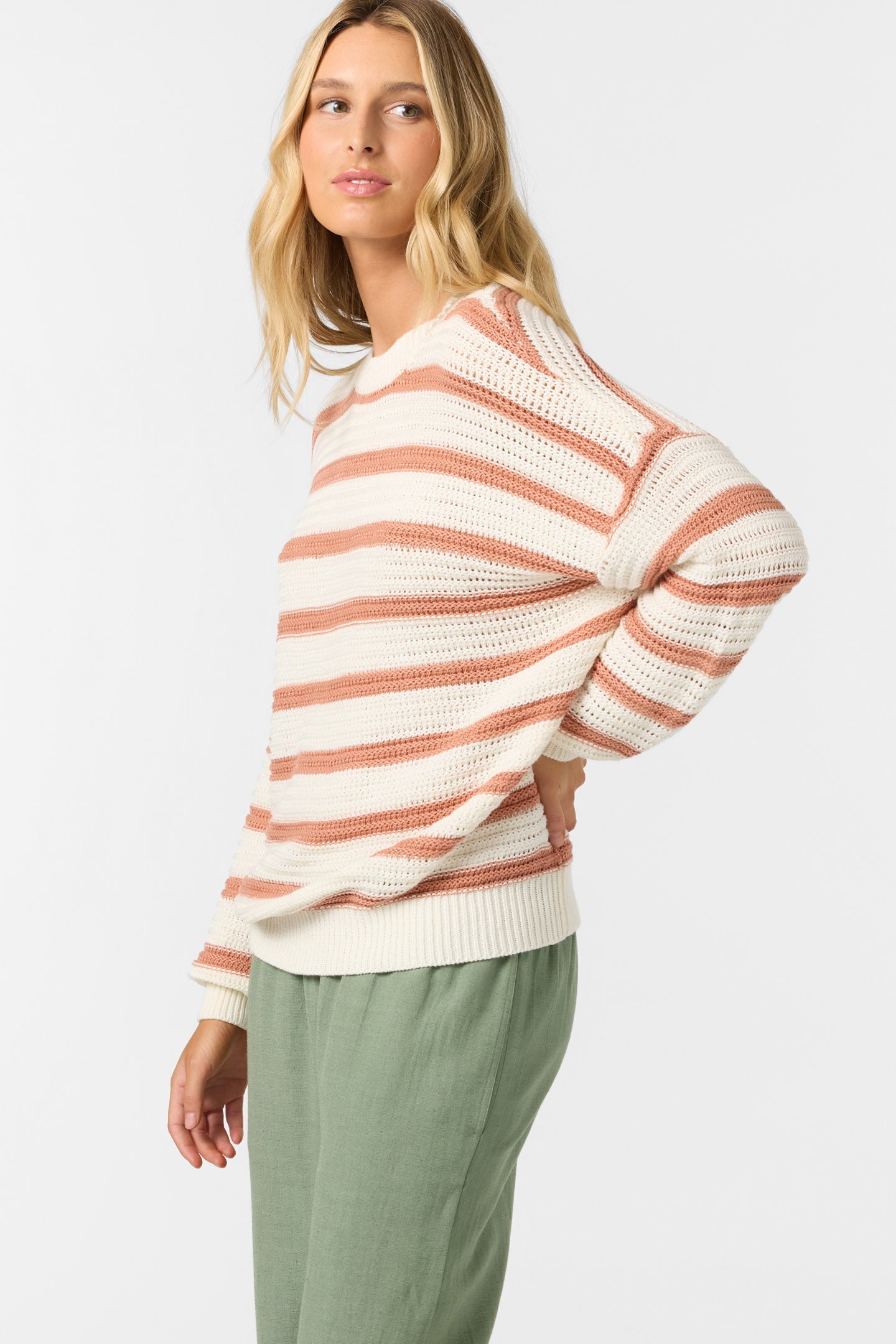 O'Neill Kirsley Long Sleeve Sweater WWH-Winter White XS