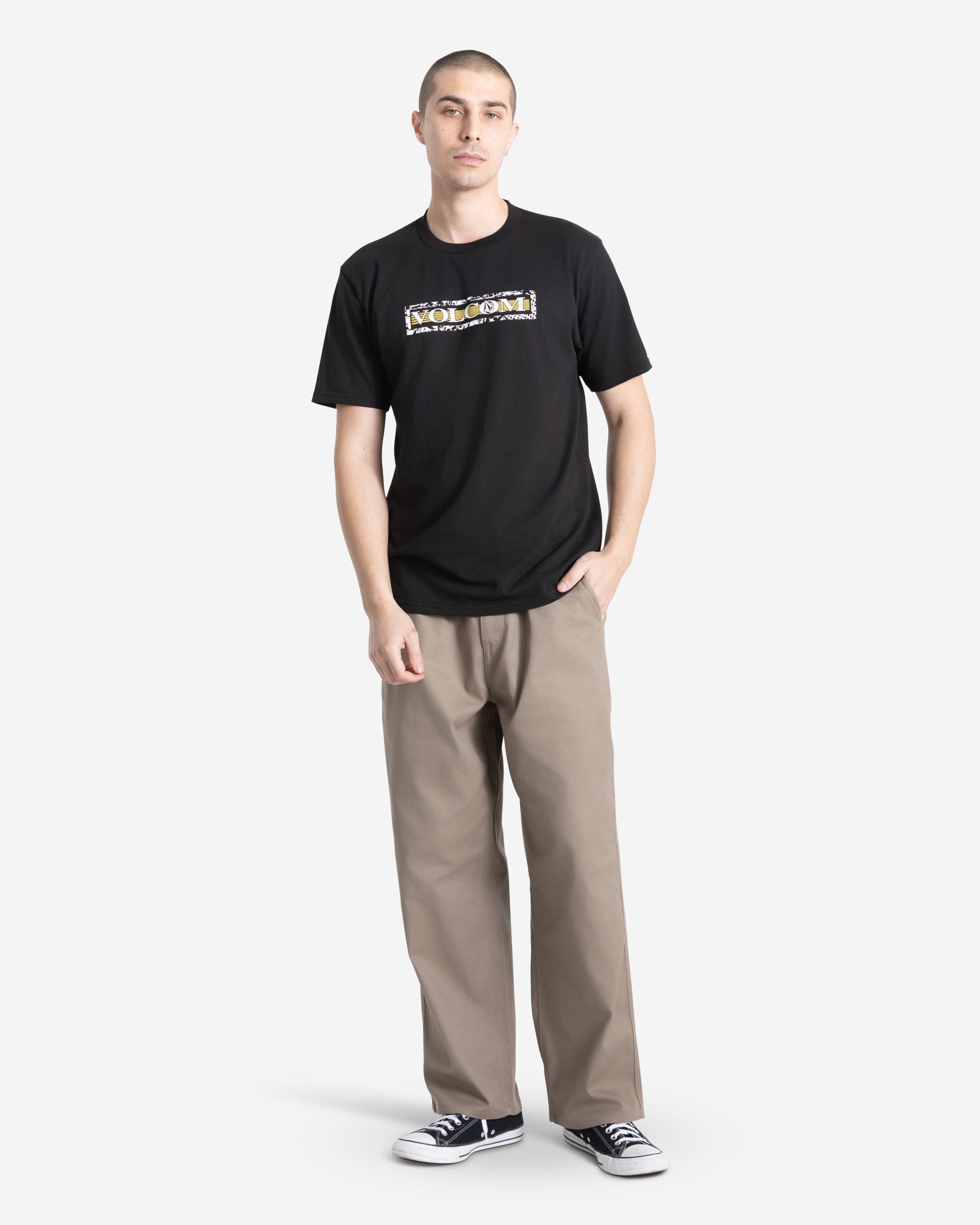 VOLCOM YOU DRAIN SST BLK-BLACK M