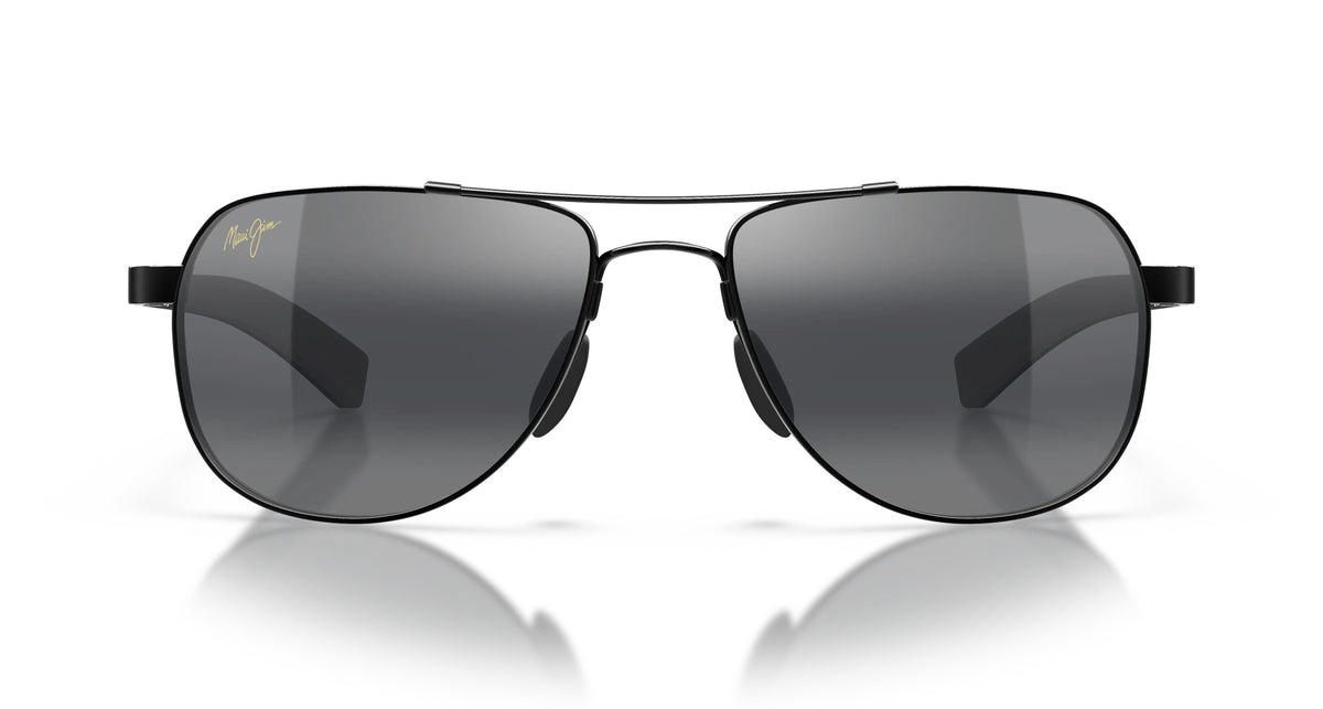 Maui Jim Guardrails Sunglasses GlossBlack Gray MauiBrilliant