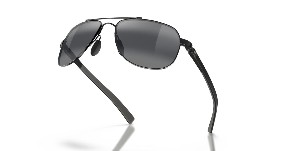 Maui Jim Guardrails Sunglasses GlossBlack Gray MauiBrilliant