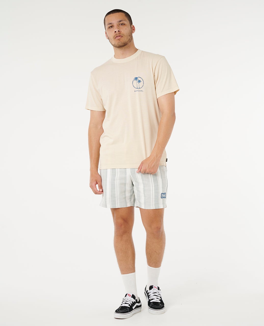 RIP CURL MOD CALI TWO PALMS TEE 8861 M