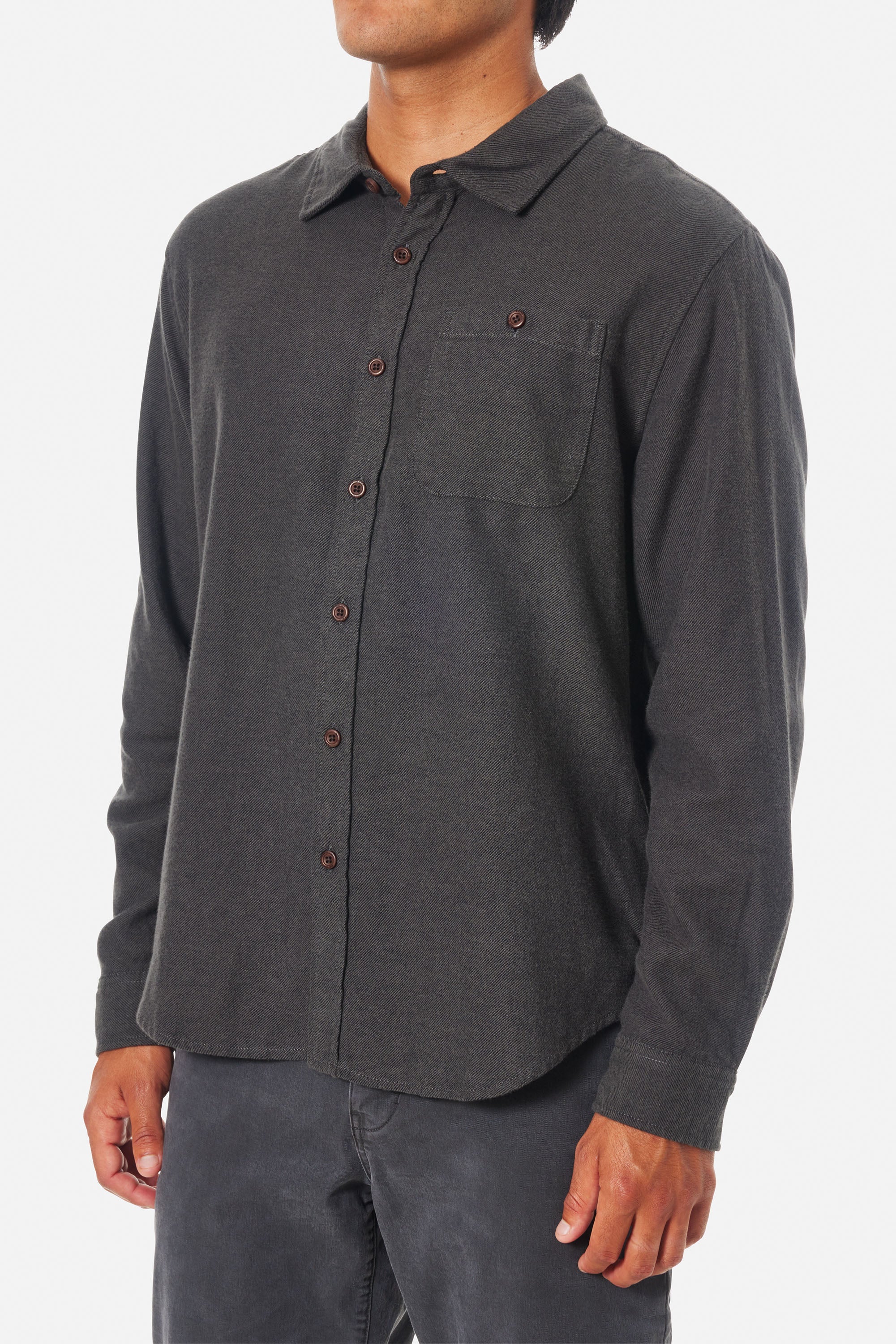 Katin Twiller Flannel Shirt BLACK WASH (BKWSH) XL