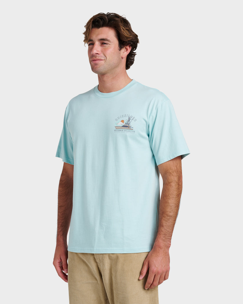Quiksilver Waterman The Rig Classic T-shirt BFW0-STERLING BLUE M