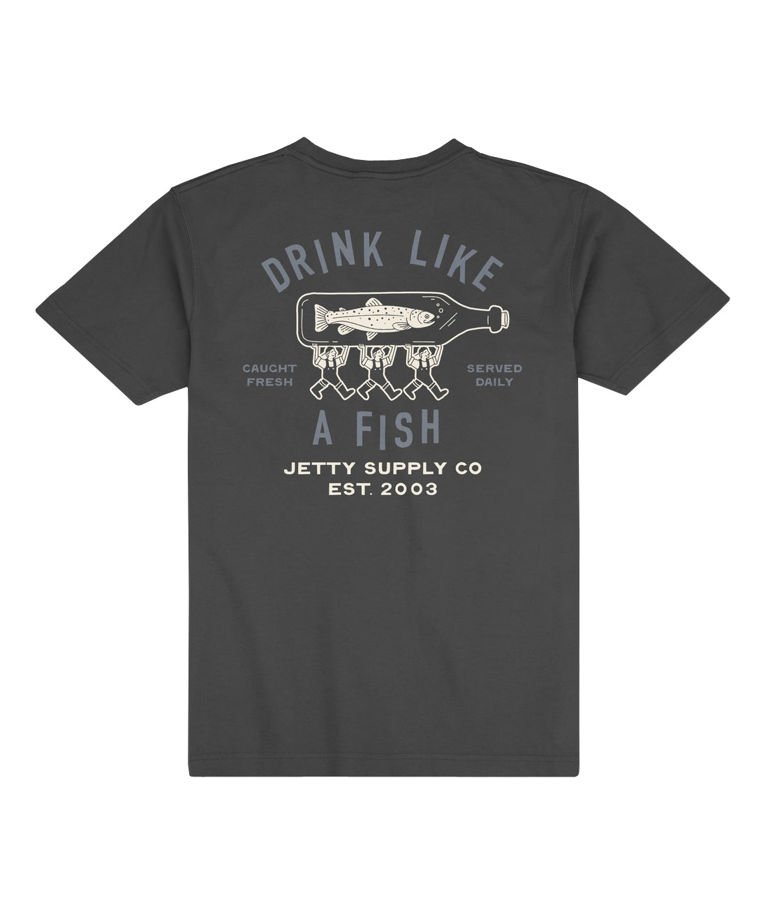 Jetty Bottle Service Tee Black M