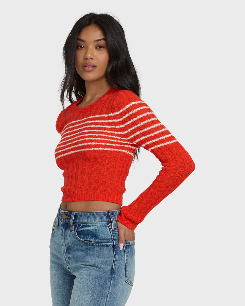 BILLABONG CLARE SWEATER RPZ0-RED ALOHA M