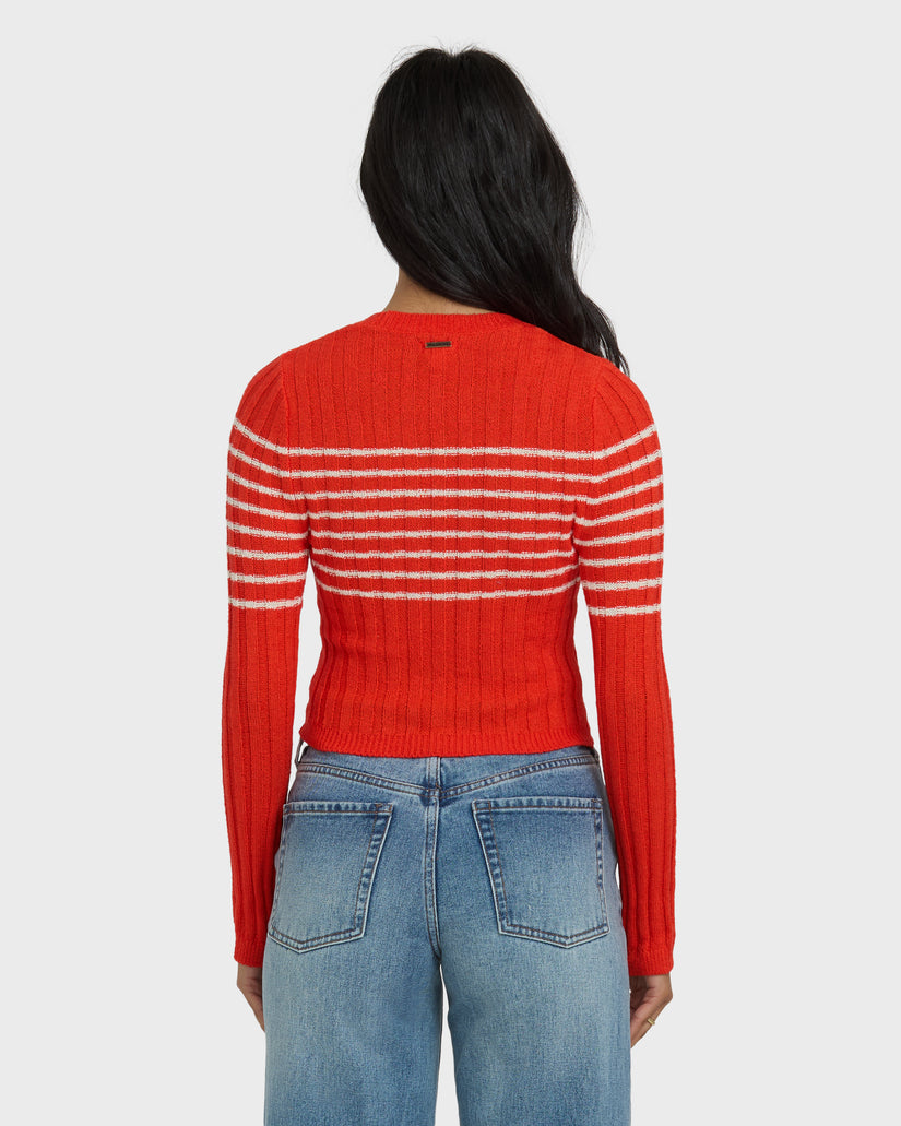 BILLABONG CLARE SWEATER RPZ0-RED ALOHA S