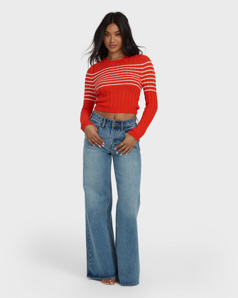 BILLABONG CLARE SWEATER RPZ0-RED ALOHA M