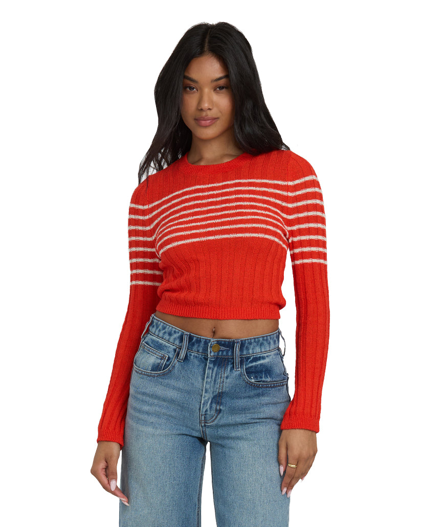 BILLABONG CLARE SWEATER RPZ0-RED ALOHA S