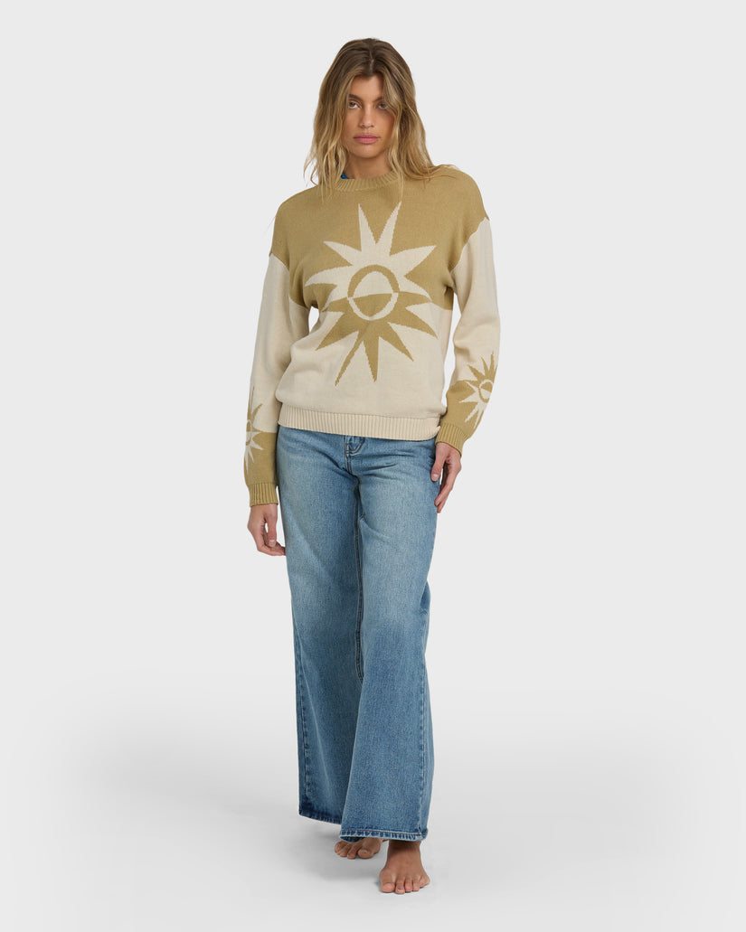 BILLABONG REVERSE HEAT SWEATER GAH-GREEN ASH S