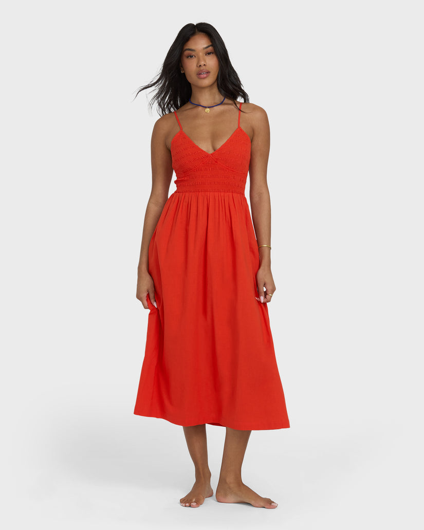 BILLABONG SUCH A TRIP DRESS RPZ0-RED ALOHA S