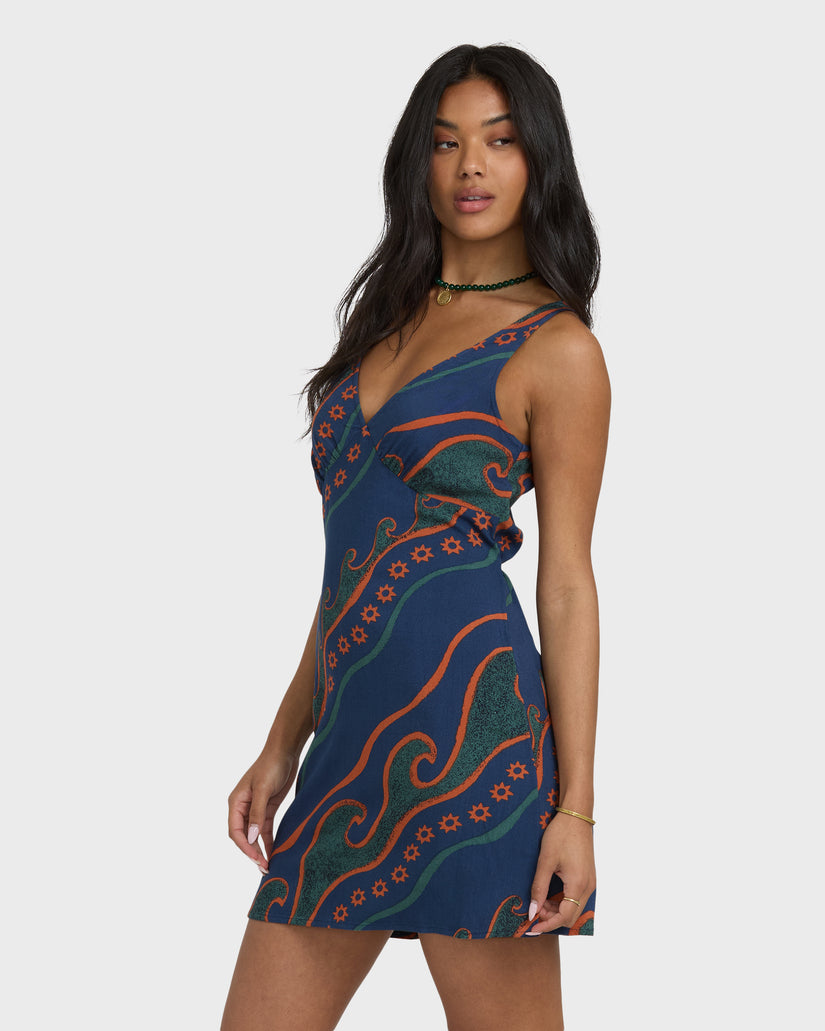 Billabong Morning Swell Mini Dress CSB-CRISP BLUE XS