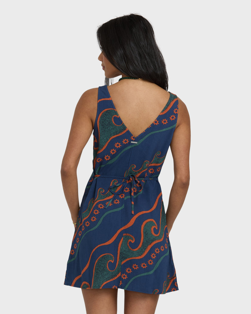 Billabong Morning Swell Mini Dress CSB-CRISP BLUE XS