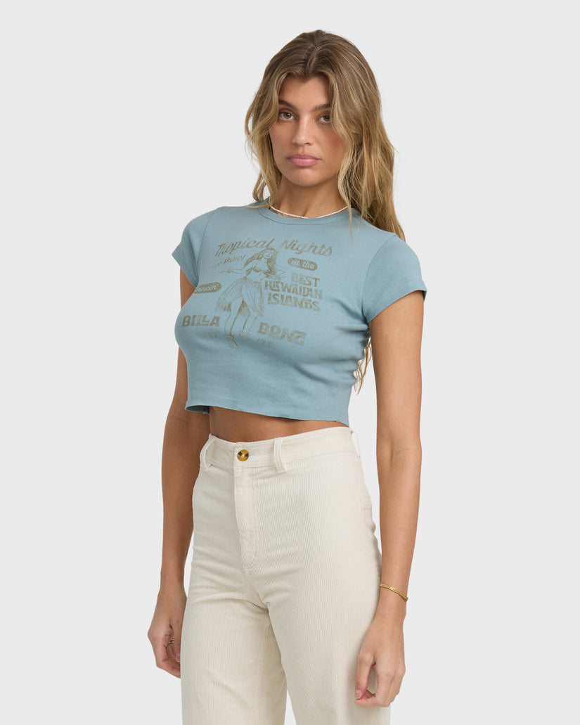 BILLABONG PRETTY SWEET DAY SS TEE MNB-MASON BLUE M