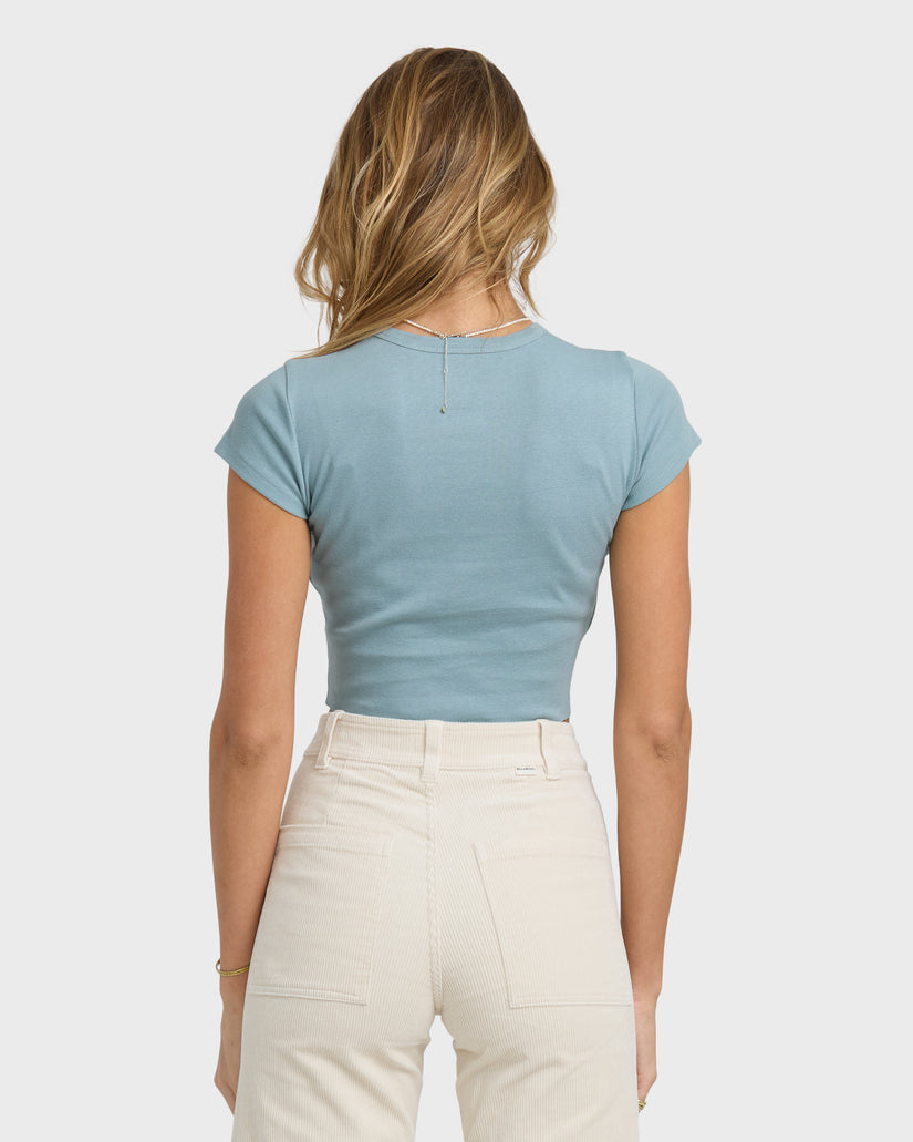 BILLABONG PRETTY SWEET DAY SS TEE MNB-MASON BLUE M