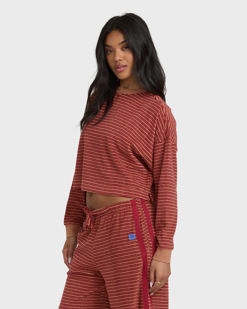 BILLABONG WAVES FOR DAYS TERRY CREW RSB-RINSE BLUE S