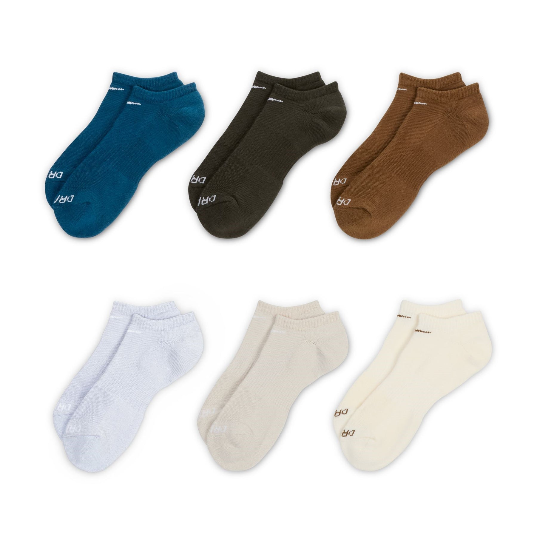Nike Everyday Cushion No Show Socks 970-6pk L