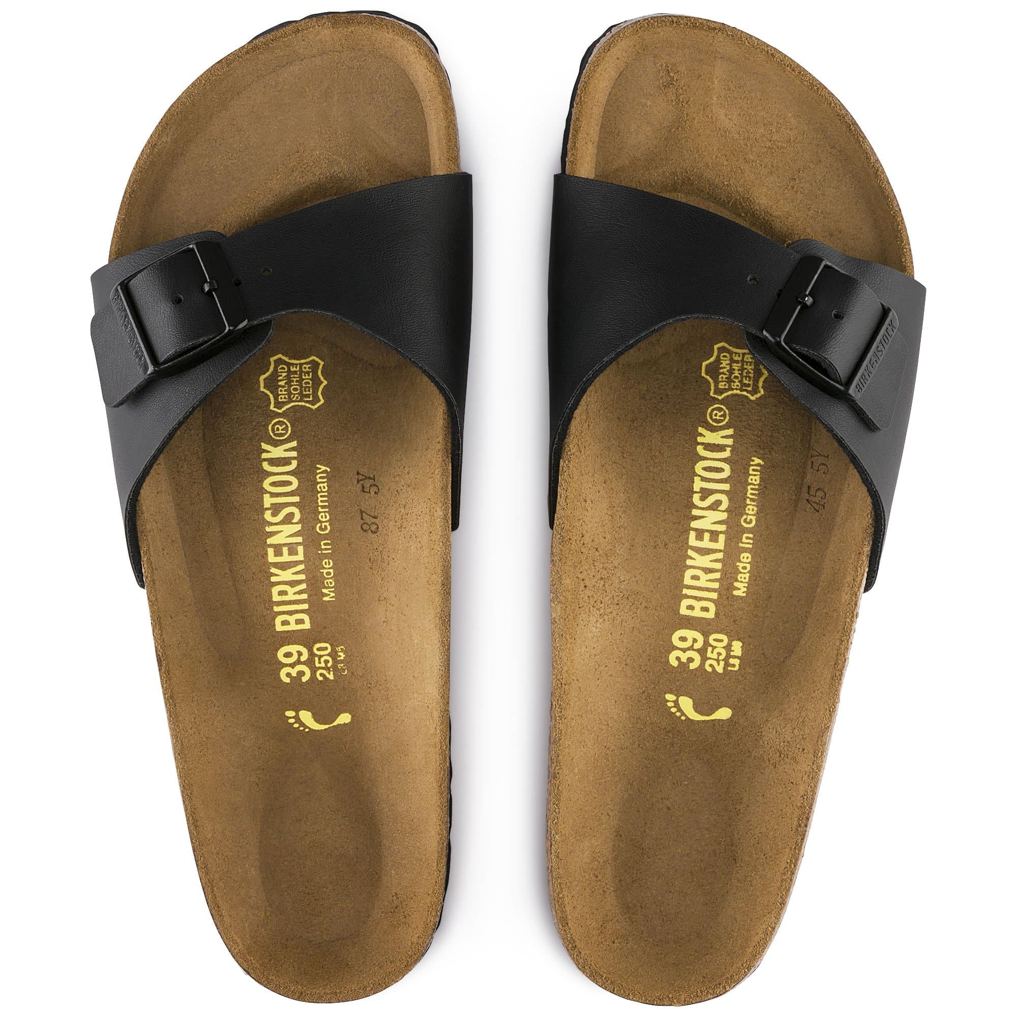 Birkenstock Madrid Womens Sandal Birko-Flor-Black 8