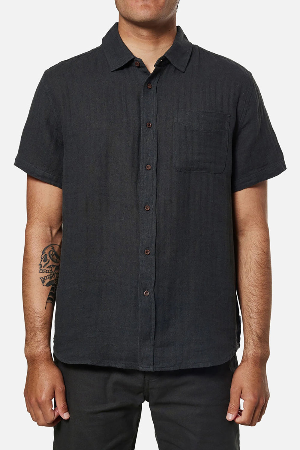 Katin Alan Solid SS Woven BLACK WASH - BKWSH S