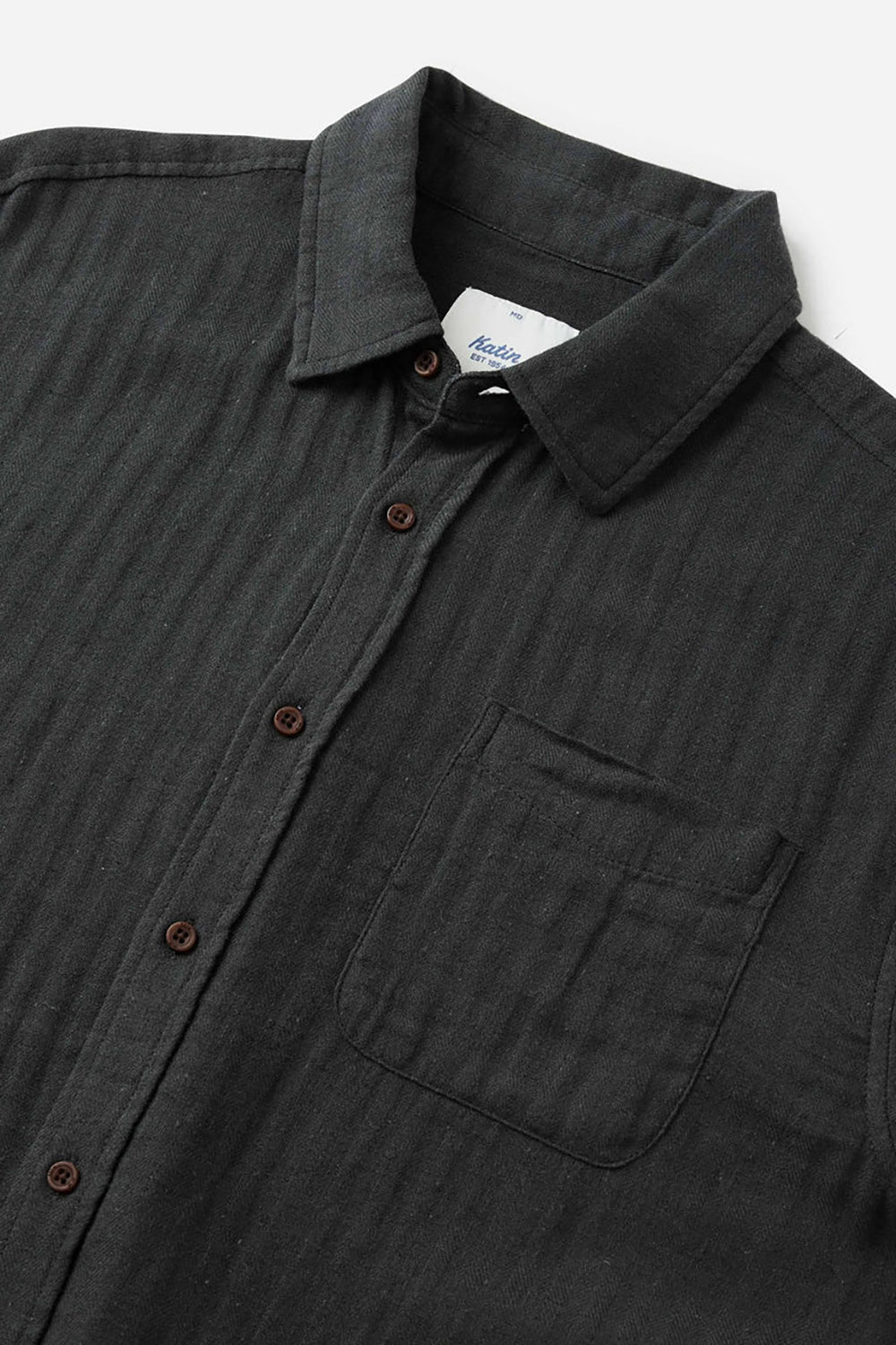Katin Alan Solid SS Woven BLACK WASH - BKWSH S