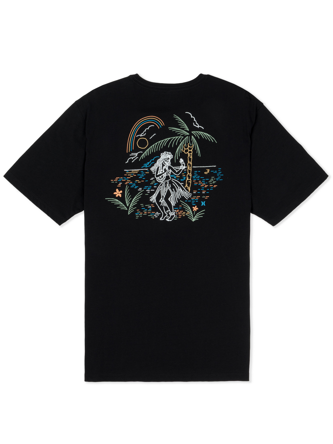Hurley Hula In Paradise SS Tee 001-Black XXL