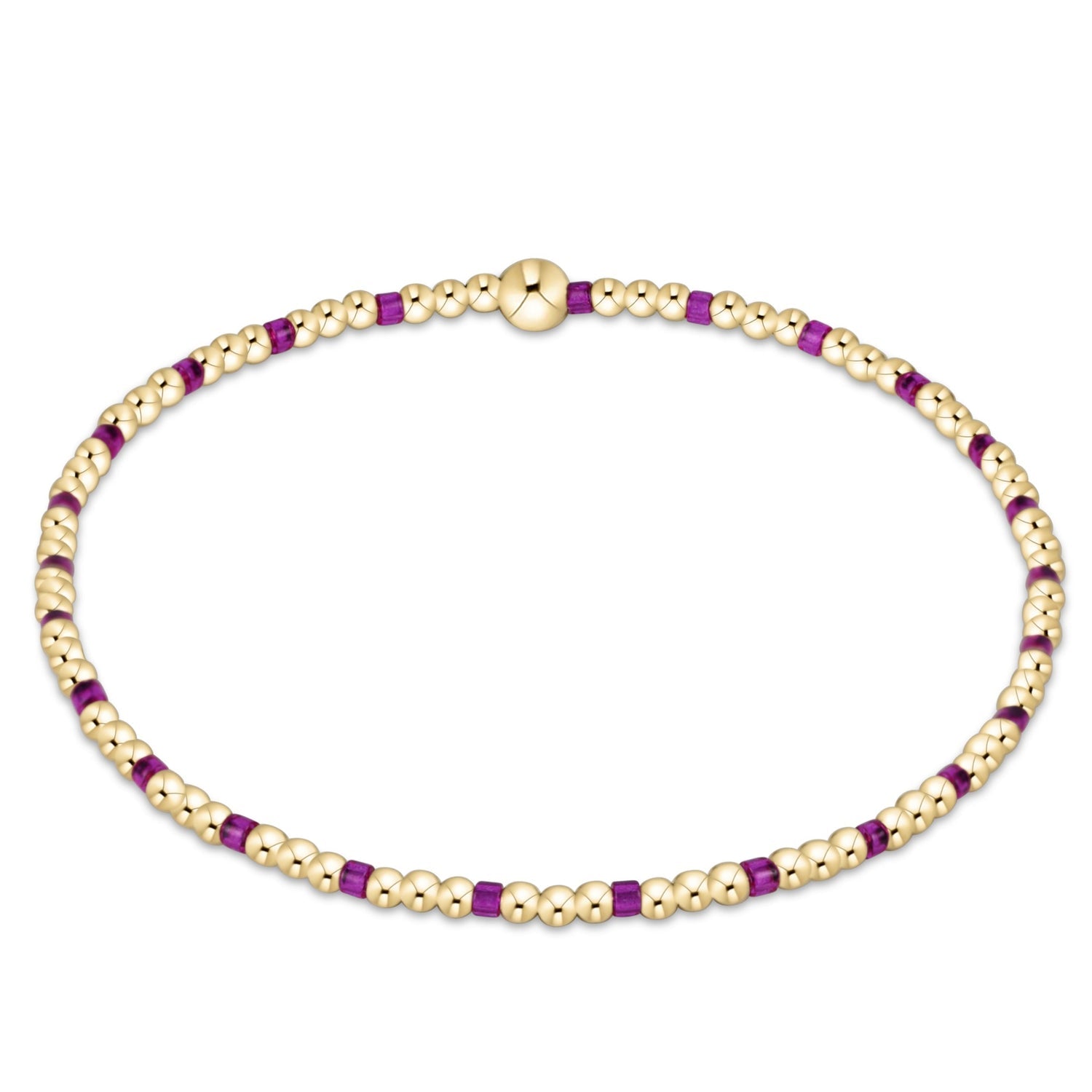 Enewton Beaded Bracelet HopeSincerity Fuchsia 2mm
