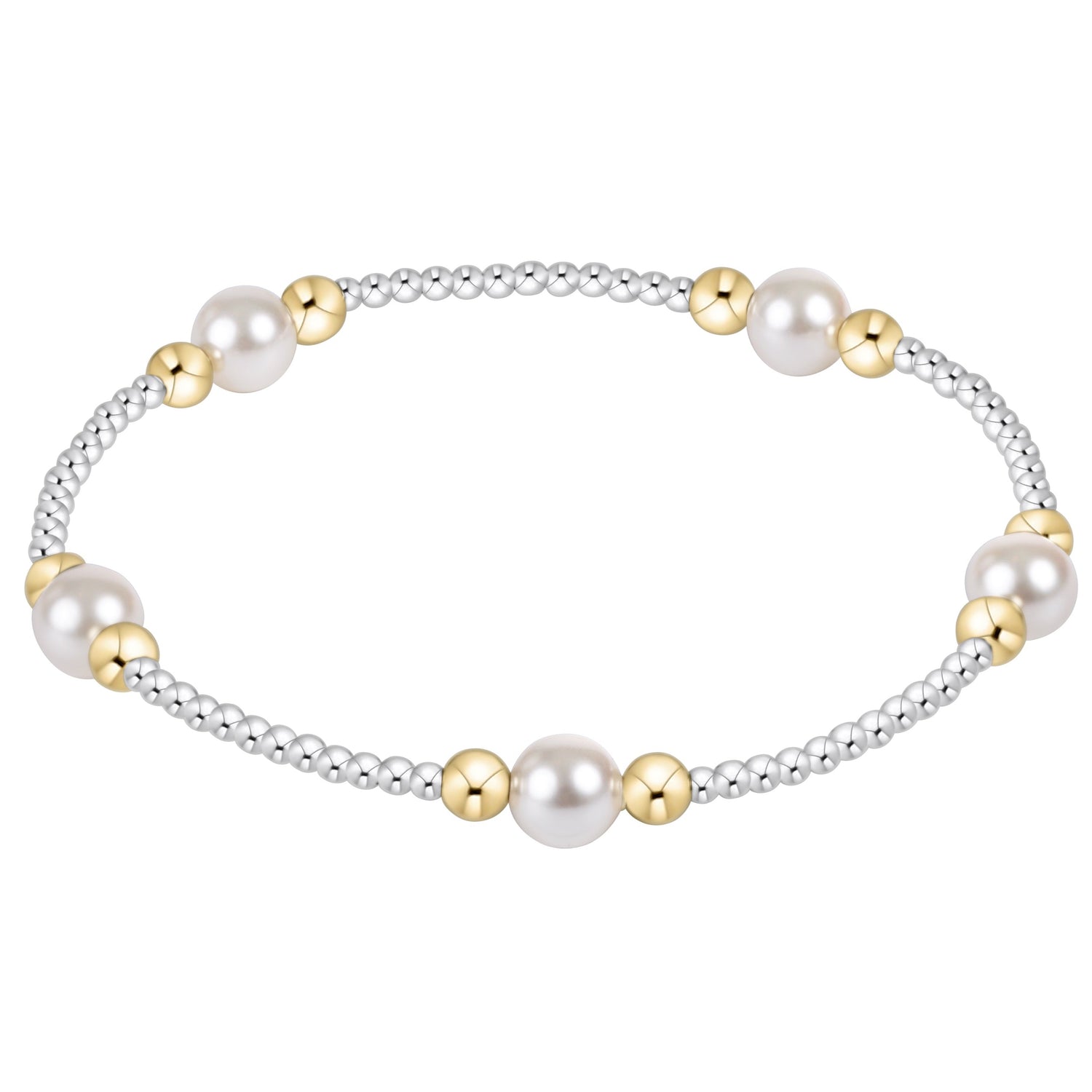 Enewton Mixed Metal Bracelet PurposePearl 6mm
