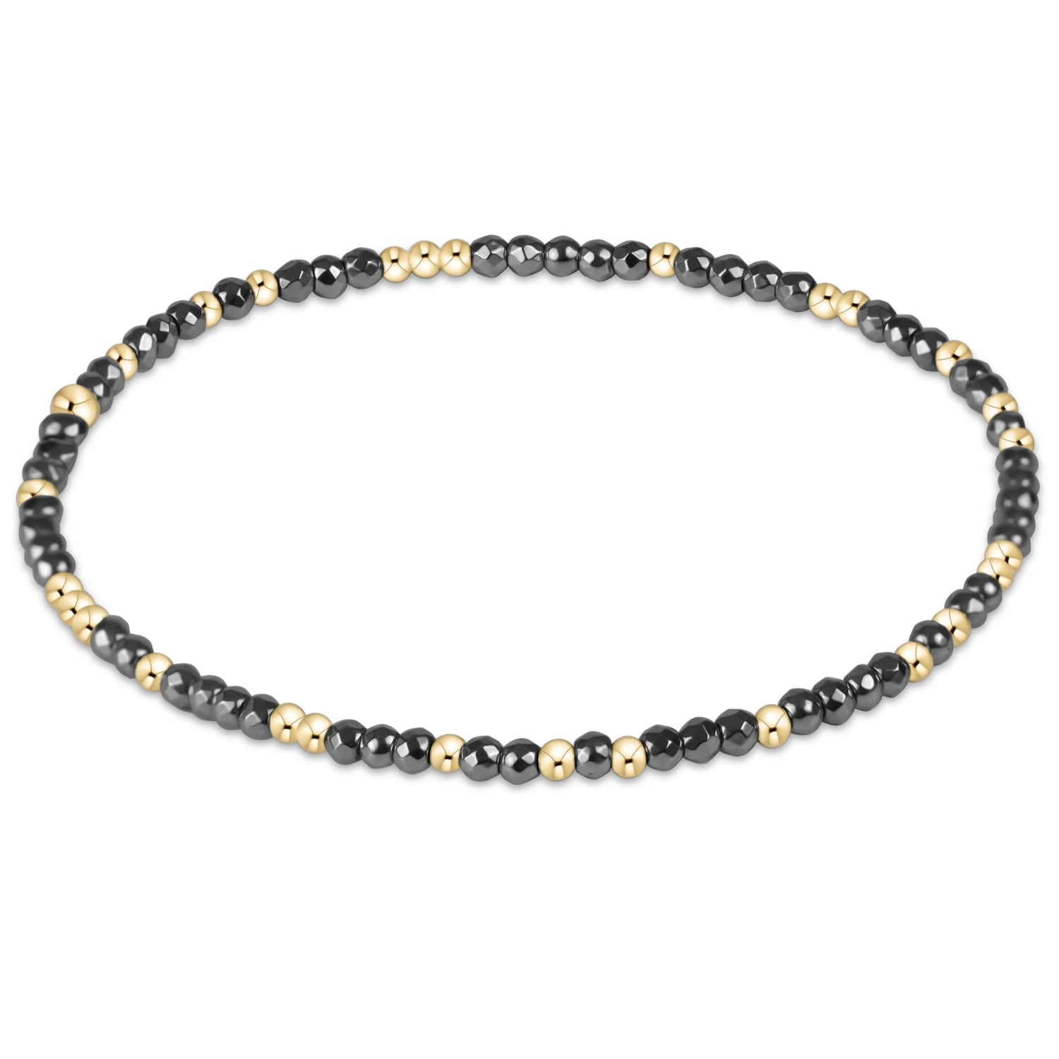Enewton Beaded Bracelet HopeUnwritten SilverFacetedHematite 2mm