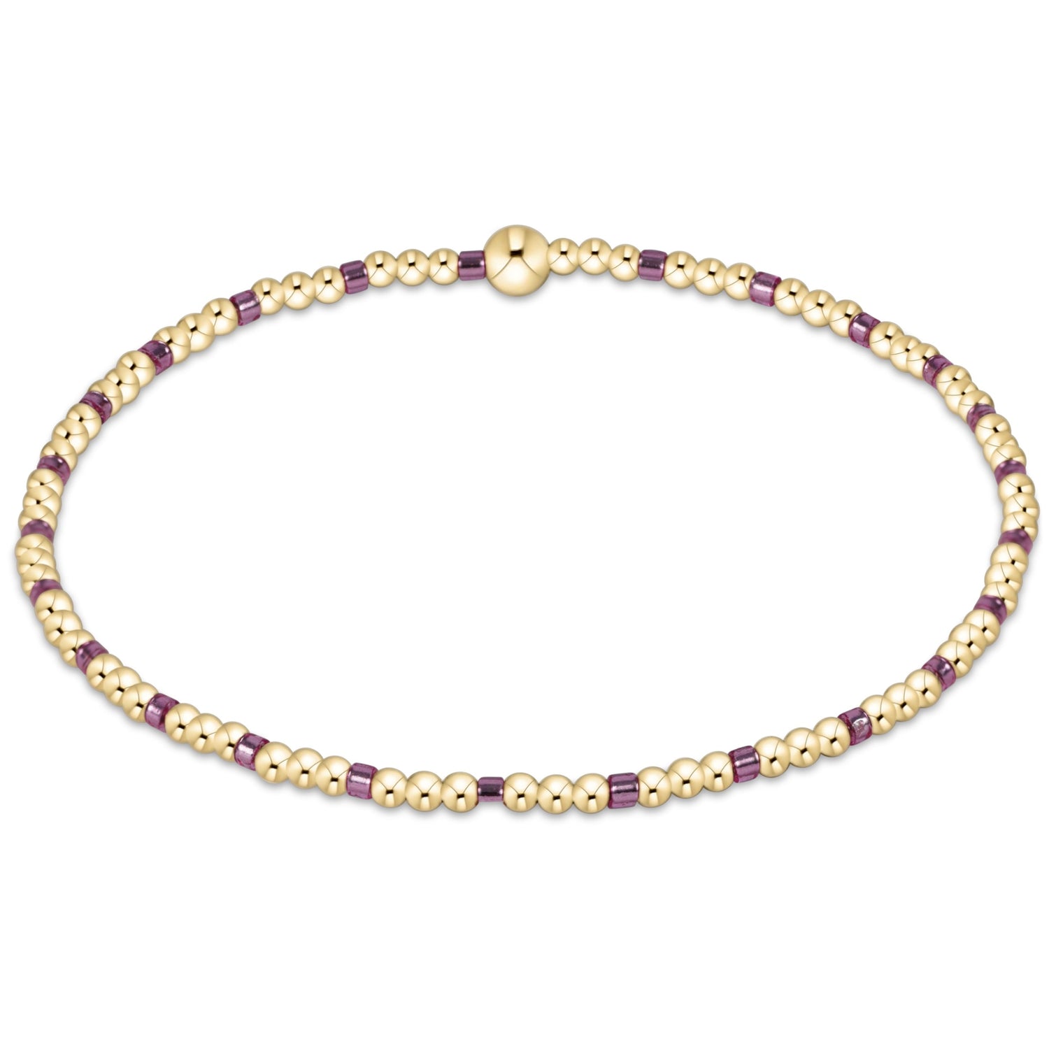 Enewton Beaded Bracelet HopeSincerity PinkMetallic 2mm