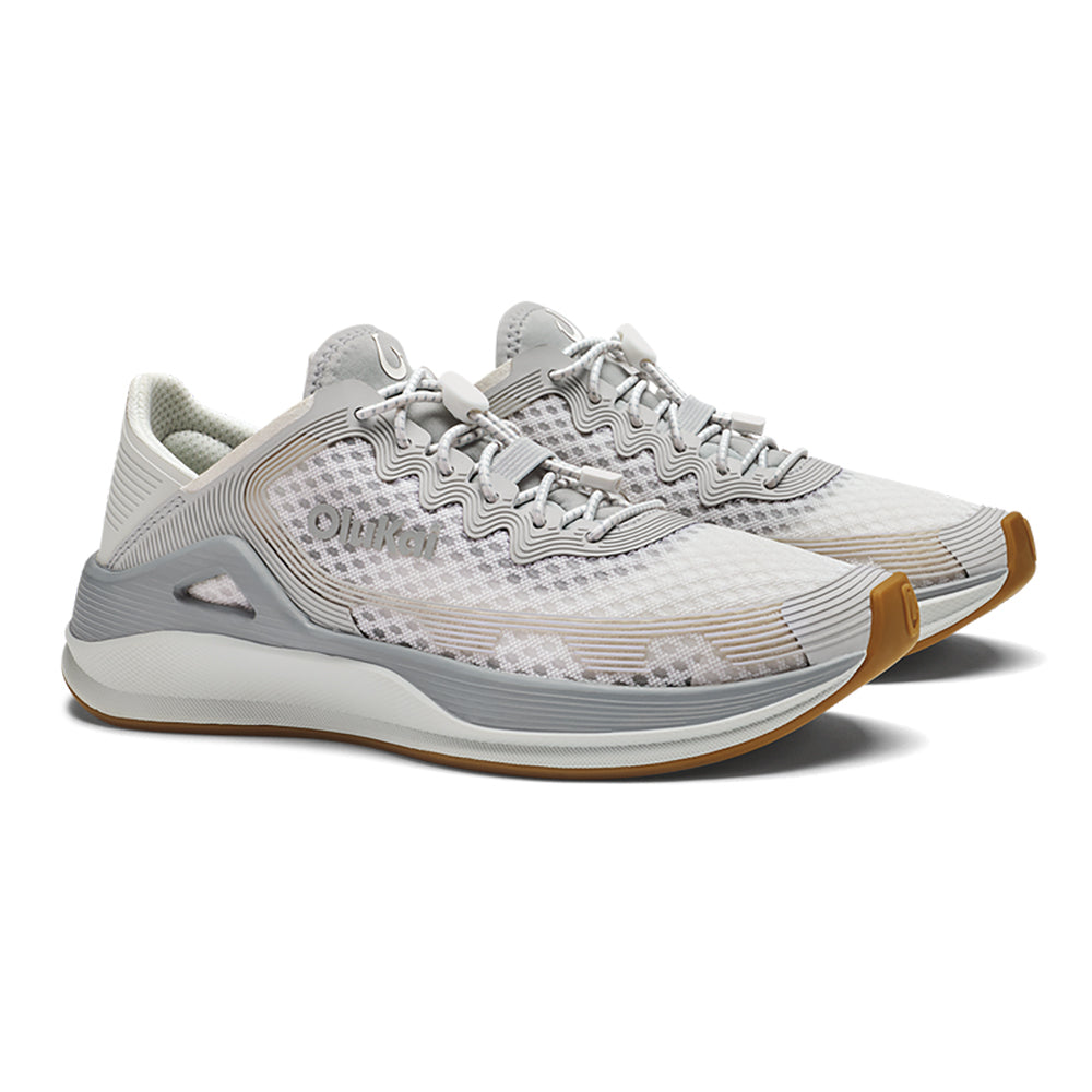 Olukai Ahi Womens Shoe WB6L-BRight White-Sterling 8