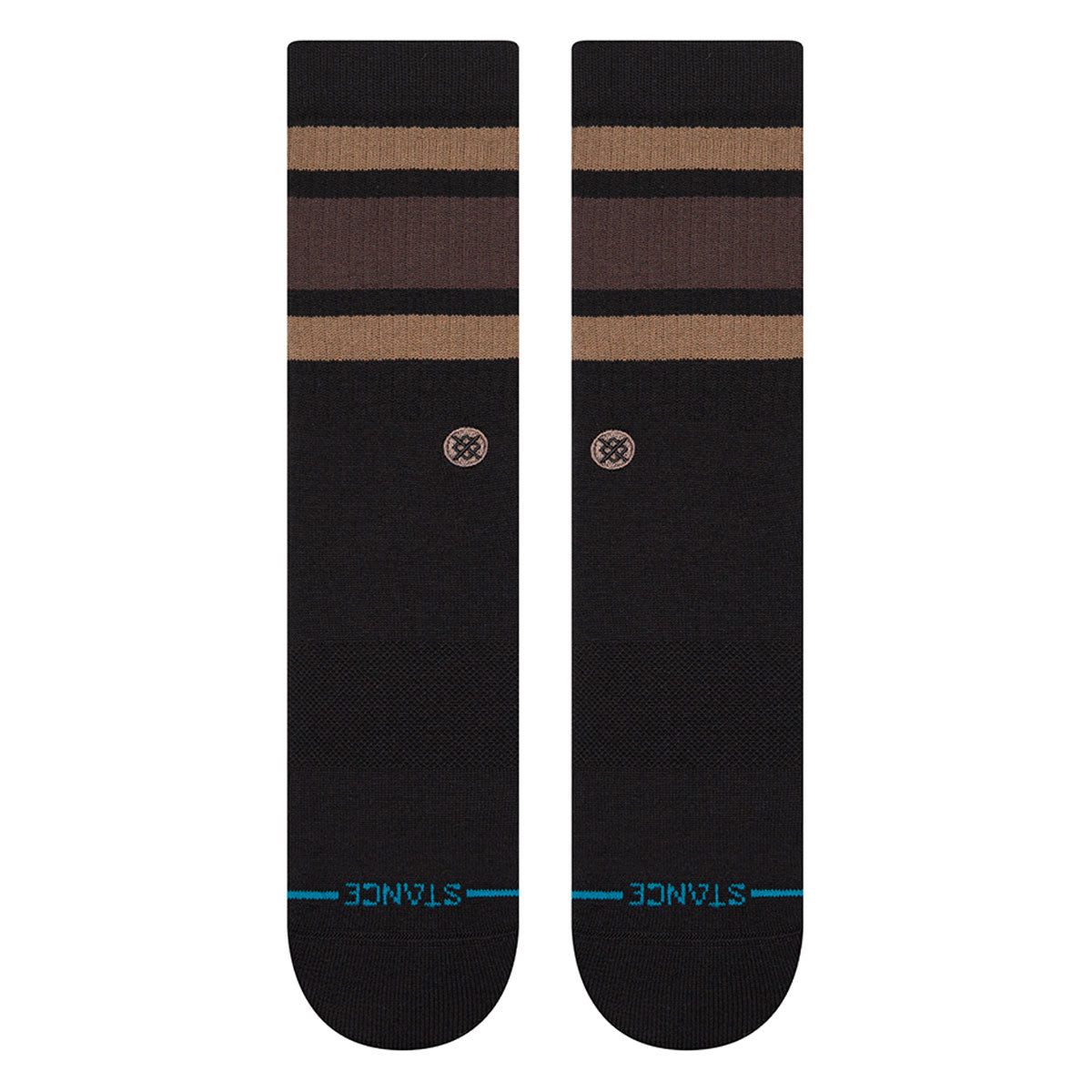 STANCE BOYD ST CREW SOCKS BR2-BROWN2 M