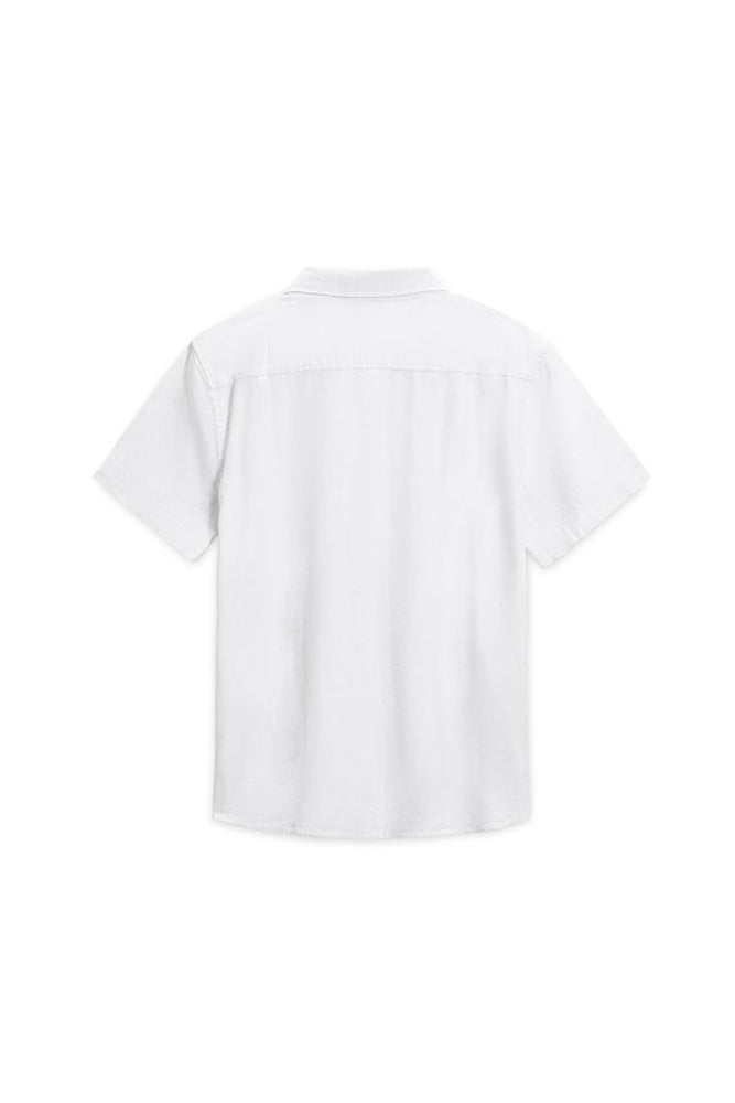 Vintage Summer LInen SS Botton Down Shirt White S