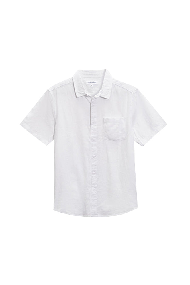 Vintage Summer LInen SS Botton Down Shirt White M