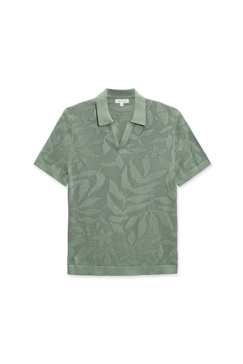 VINTAGE SUMMER STRIPED SWEATER KNIT POLO