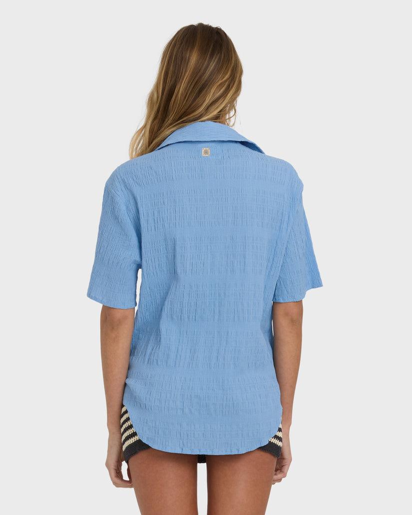 BILLABONG LAURA SS WOVEN TOP BDR M