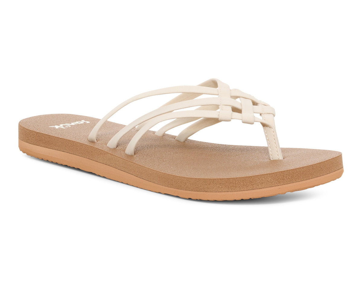 Sanuk Yoga Sandy 2 Womens Sandal TWT-Tan-White 10