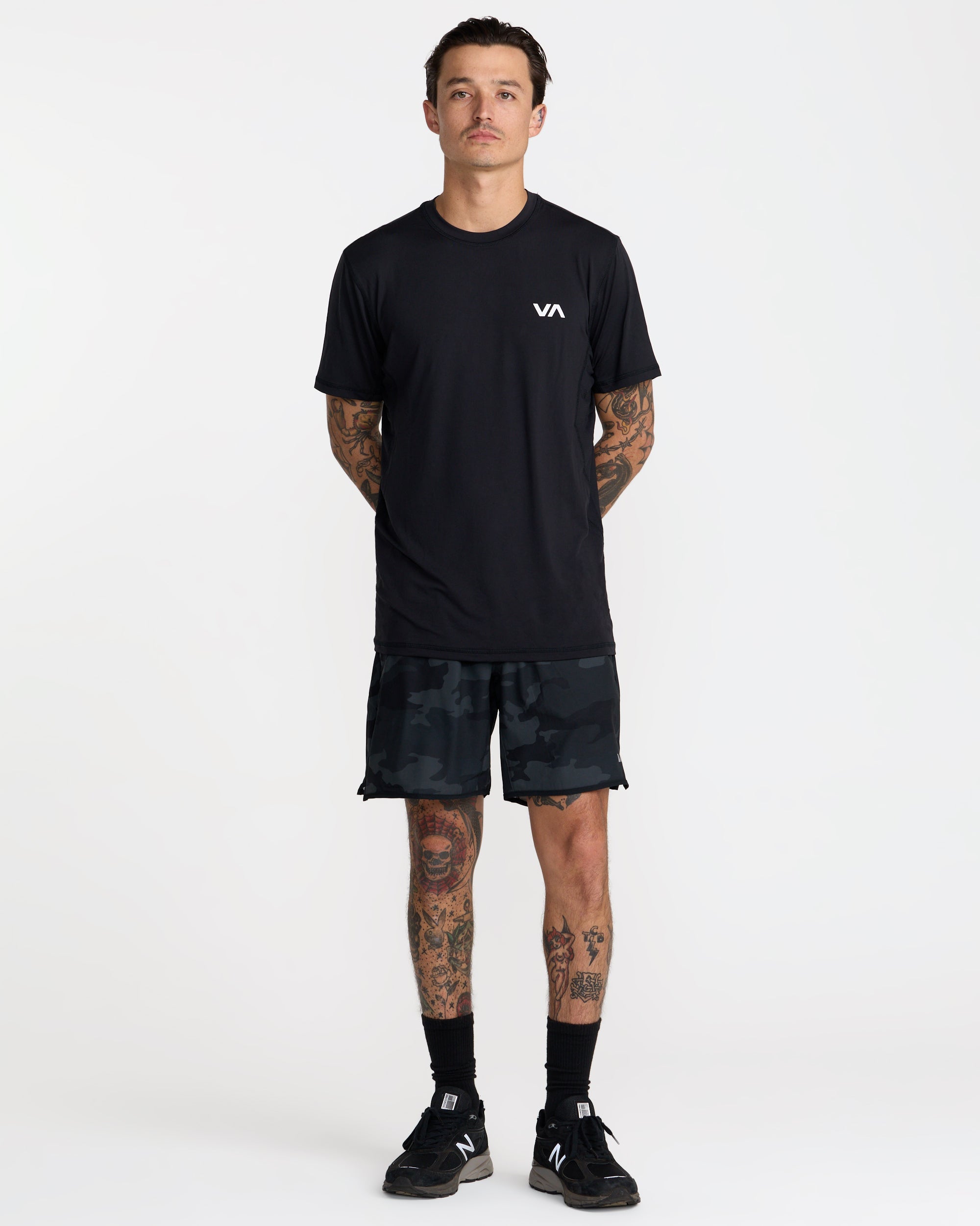 RVCA SPORT VENT SS BLK-BLACK XL