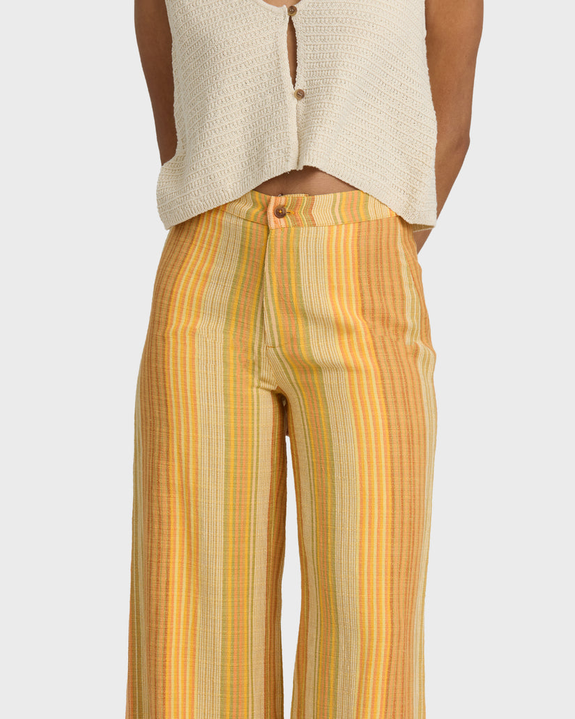 BILLABONG HAZY DAZE ELST PANT BRM-BROWN MULTI L